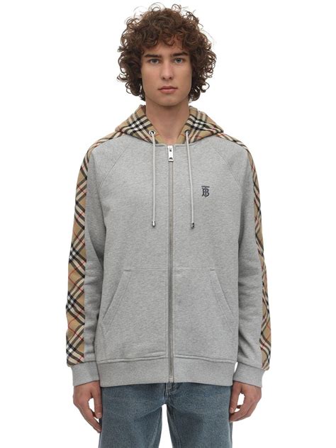 burberry archive logo hoodie|grey burberry zip up hoodie.